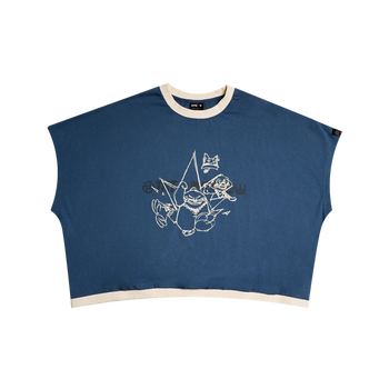 TNT x Dmeow - Infamous Boxy Tee - Blue