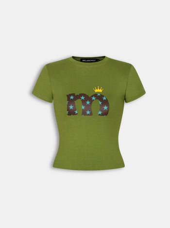 Melancholy - Crown Me Baby Tee - Green