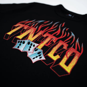 TNT - Flaming Dice Tee - Black