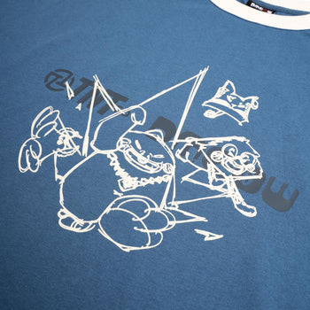 TNT x Dmeow - Infamous Boxy Tee - Blue