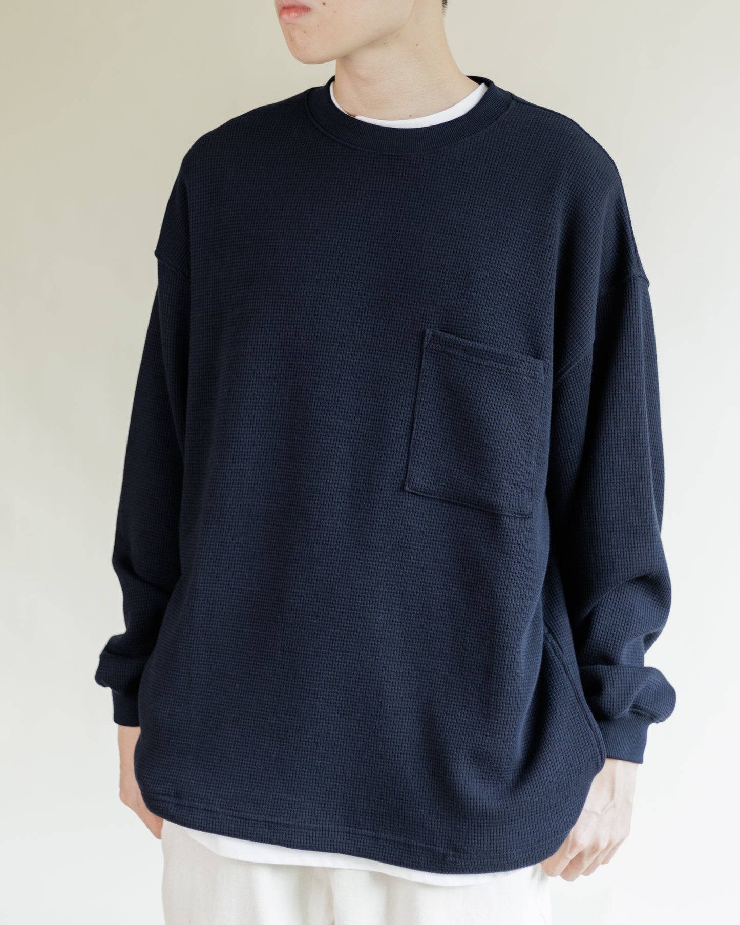 A.O.P Waffle L/S Tee