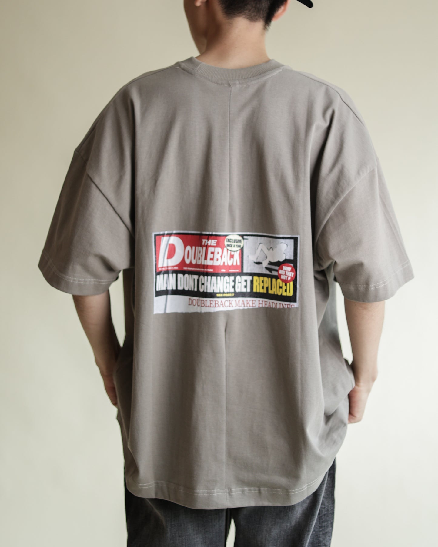 Double Back Headline News Oversized Tee