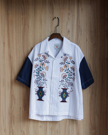 Egyption Flower Bottle Open Shirts - AECA
