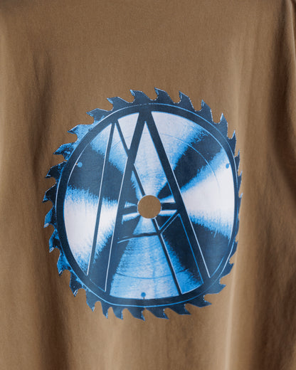Against Lab - Washed Blade Tee Brown