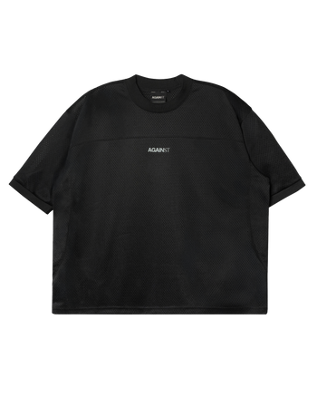 Against Lab - Mesh Jersey Top - Black