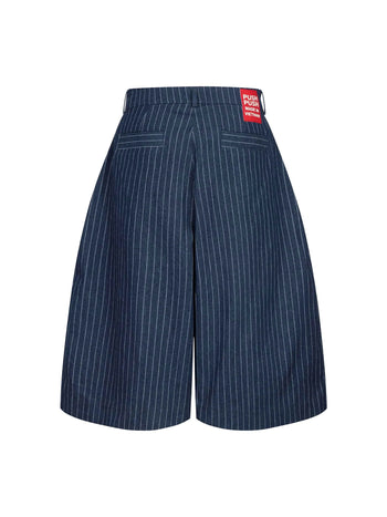 PP - Pinstripe Jort  -  Navy