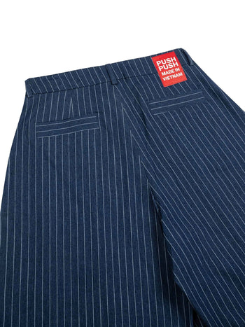 PP - Pinstripe Jort  -  Navy