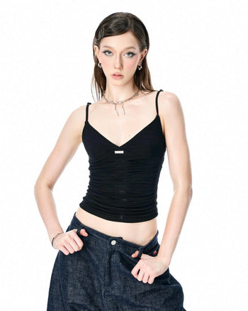 PUSHPUSH - Ripple Top - Black