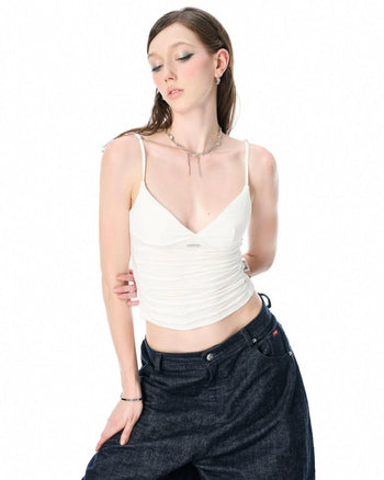 PUSHPUSH - Ripple Top - White