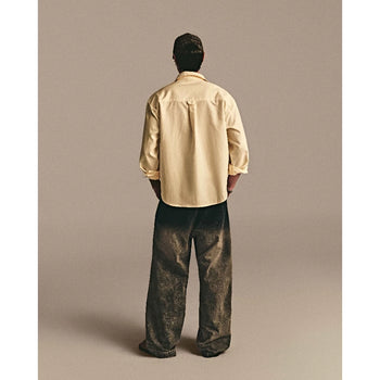 ABBBrand - ABAB Long Sleeve Boxy Shirt - Yellow