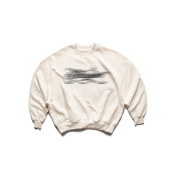 KMC - BLURRED Typography Sweater - Cream