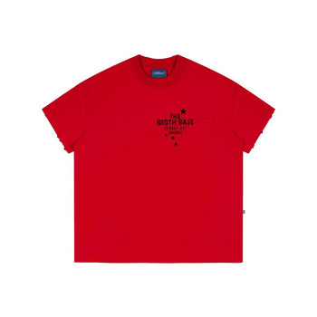 ABBBrand - The Broth Base Pocket Wash Boxy Tee - Red