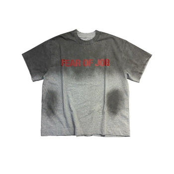 KMC - FEAR OF JOB Washed Tee - Gray