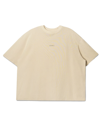 Against Lab - Washed Cropped Tee - Beige