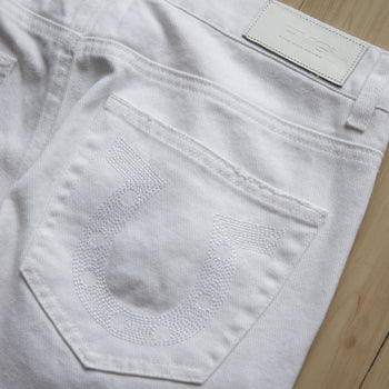 FMG Washed and Distressed Denim Jeans