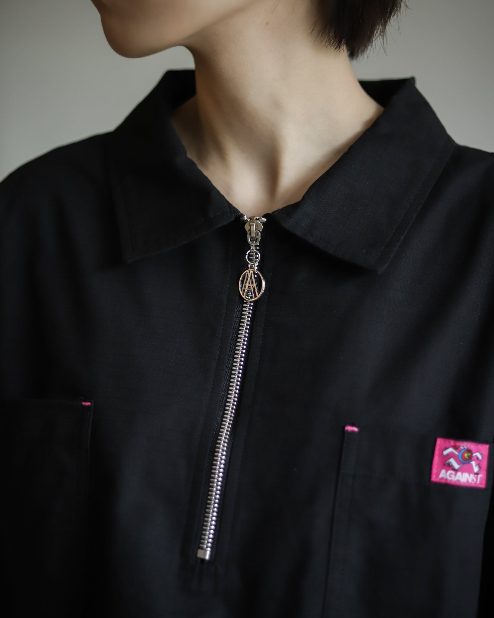 最も優遇 朝岡周 SAMPLES HALF HALF SHIRTS【XL ZIP WORK ZIP SHIRTS L