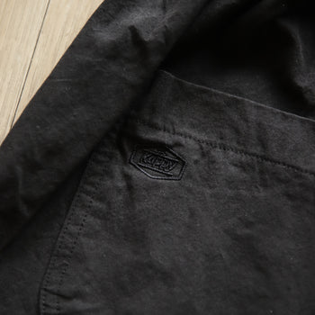 KAPPY Cotton Fatigue Skirt - Black