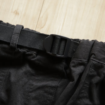 KAPPY Cotton Fatigue Skirt - Black