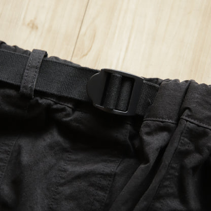 KAPPY Cotton Fatigue Skirt - Black