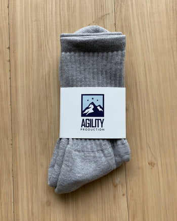Agility Lycra Fabric Plain Socks (Medium)