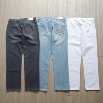 FMG Washed and Distressed Denim Jeans