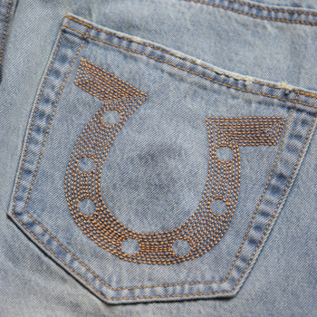 FMG Washed and Distressed Denim Jeans